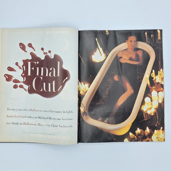 Vintage 1998 Entertainment Weekly Scream Queens Jamie Lee Curtis Halloween - Picture 6 of 8